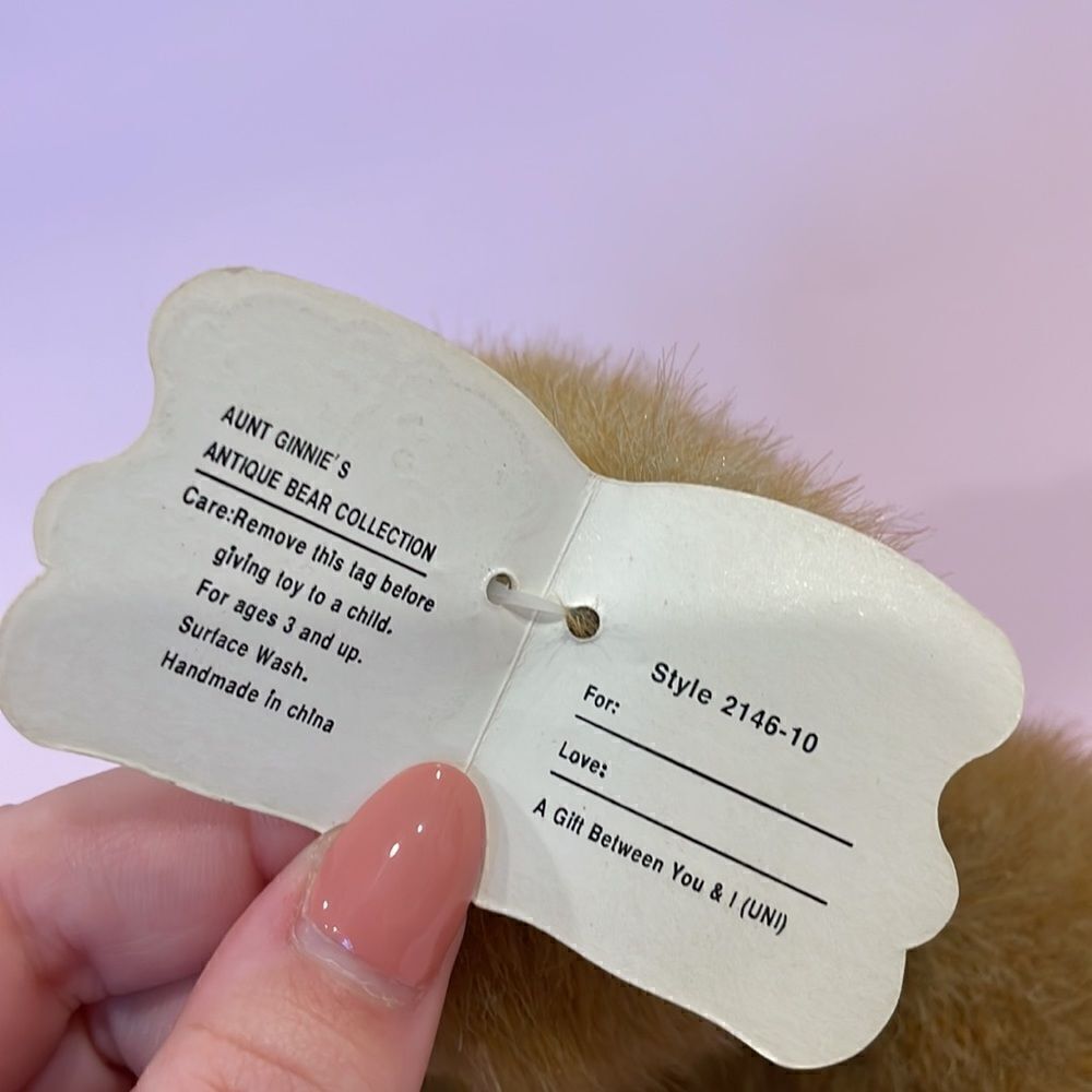 Vintage UNIPAK Aunt Ginnie’s Antique Bear Collection Style #2146-10 EUC NWT 10” - Picture 6 of 9